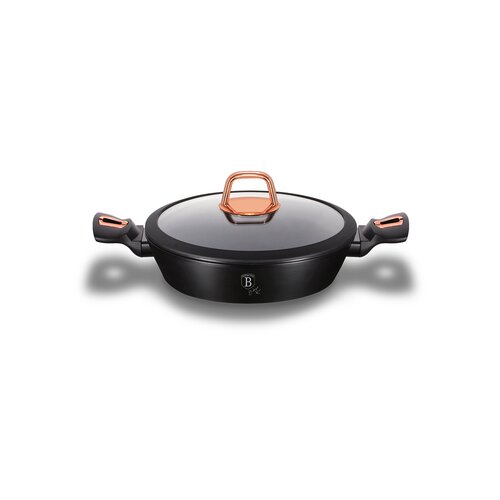 Berlinger Haus BH/1640N plitki lonec s pokrovom, 28 cm, black rose collection Slike