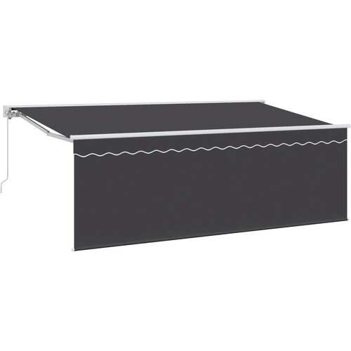  Skrovita tenda Antracit 400 x 200 cm Poliester i aluminij Cijene
