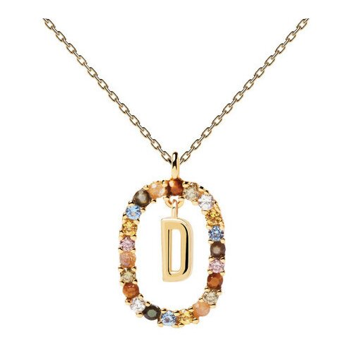  Ženska pd paola letter d zlatna ogrlica sa pozlatom 18k ( co01-263-u ) Cene