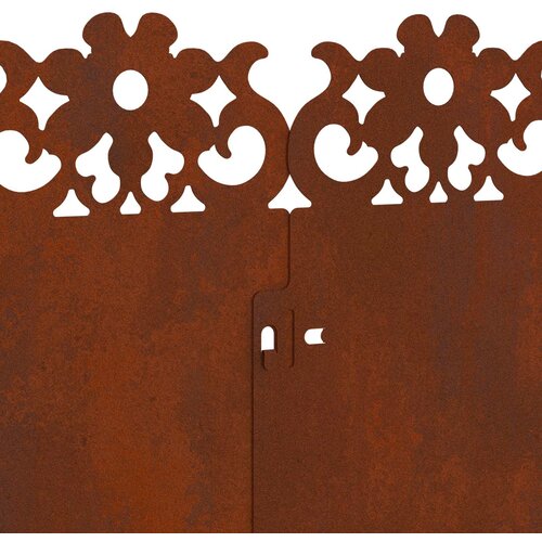  Rubnjaci za travnjak 20 pcs 103 x 0,05 x 22 cm Rđa Slike