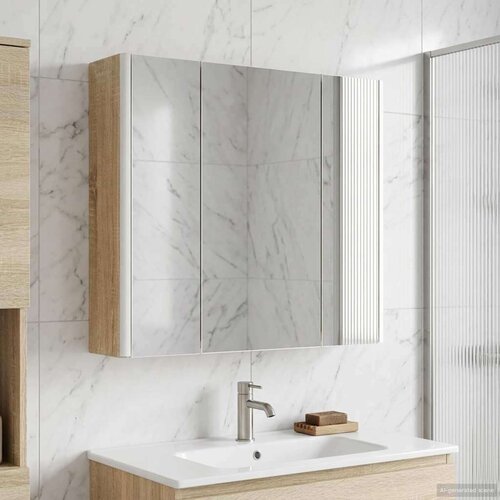  Kupaonski ormar s ogledalom Sonoma hrast 63 5 x 15 5 x 60 5 cm Cene