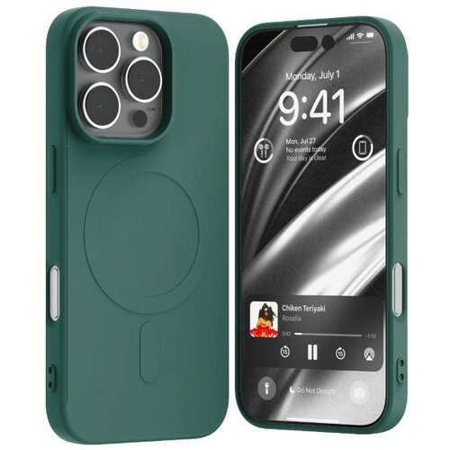 Mercury POLSILIKONSKI OVITEK ZA MAGSAFE ZA IPHONE 16 PRO 6.3'' ZELEN, (21971593) Cene