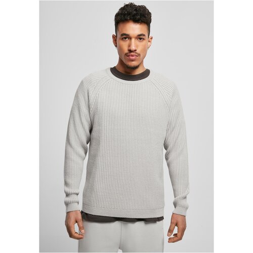 UC Men Ribbed raglan sweater light asphalt Slike