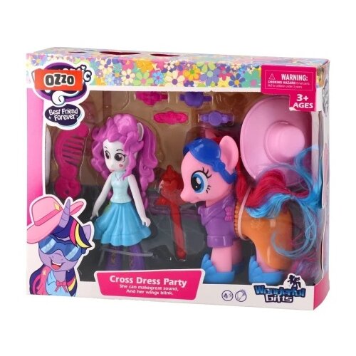 Ozzo Romantic Merry, set figura, poni i devojčica, miks Cene