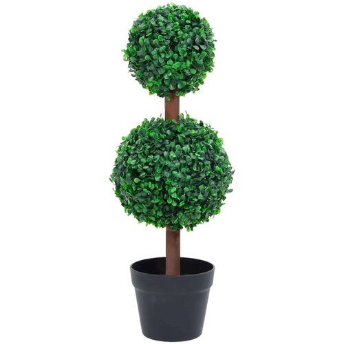 vidaXL Umetni pu&scaron;pan z loncem okrogel zelene barve 60 cm Cene