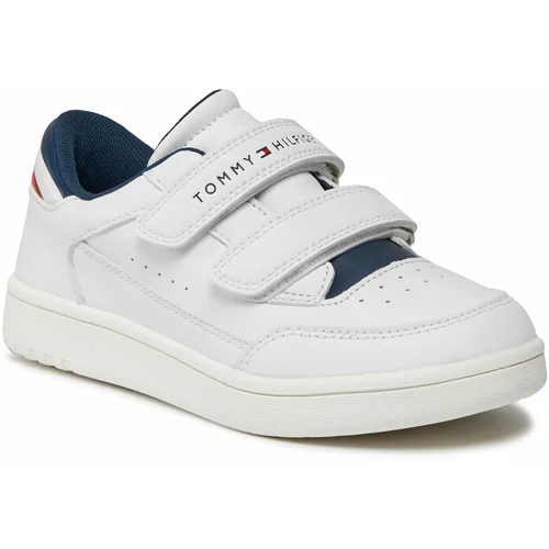 Tommy Hilfiger Superge Stripes Low Cut Velcro Sneaker T1X9-33339-1355 S White 100