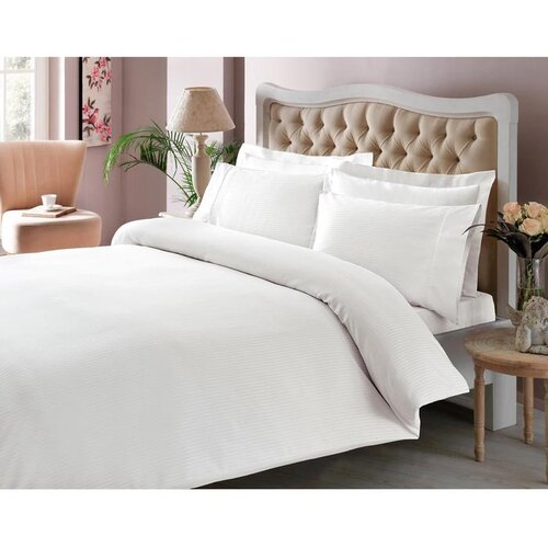 Posteljina SET 220*200CM BASIC STRIPE BIJELA Slike