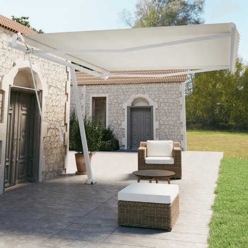vidaXL Set stupa za tendu bijeli 450x245 cm željezo Cijene
