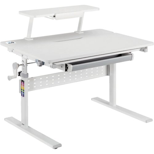 ErgoOffice Dječji stol s podesivom visinom ER-483, Bijeli Cijene