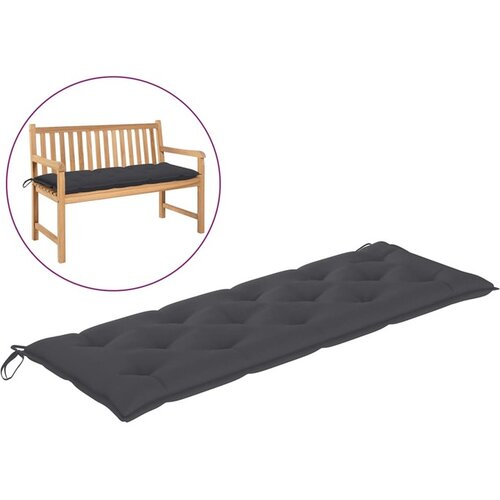  Blazina za vrtno klop antracitne barve 150x50x7 cm blago Cene