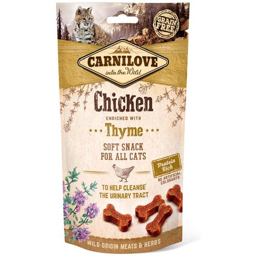 Carnilove Cat Semi Moist Snack - pi&amp;scaron;čanec &amp;amp; timijan, 50 g Slike