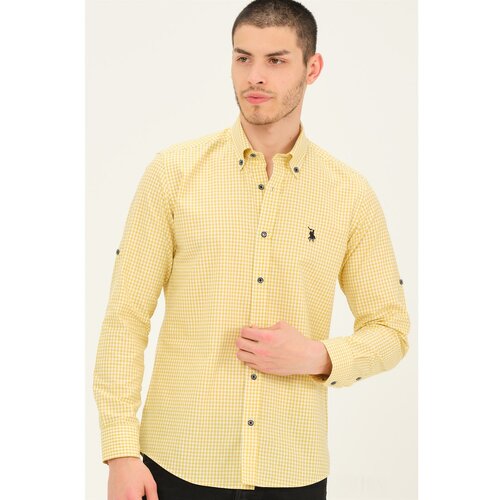 Dewberry G752 MEN&amp;#039;S SHIRT-YELLOW Slike