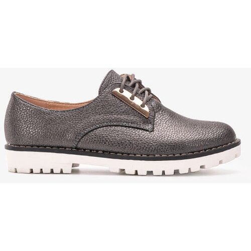 Gemre Black Shiny Children's Oxford Shoes Runa Cene