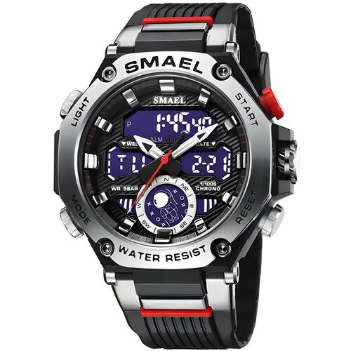  Sat SMAEL KE-29484 - Crna / Srebrna KP29484 Cijene