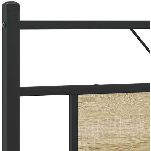 VidaXL Metalni okvir kreveta bez madraca boja hrasta sonome 160x200 cm Slike
