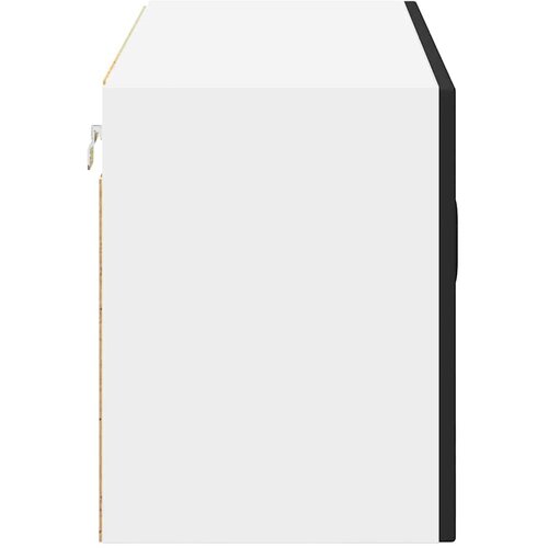  Zidni stakleni ormarić Lucca Crna 80 x 31 x 40 cm Slike
