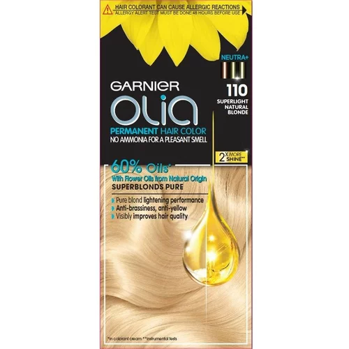 Garnier barva za lase - Olia Permanent Hair Color - 110 Super Light Natural Blonde