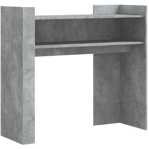  Konzolni stol siva boja betona 100x35x90 cm konstruirano drvo Slike