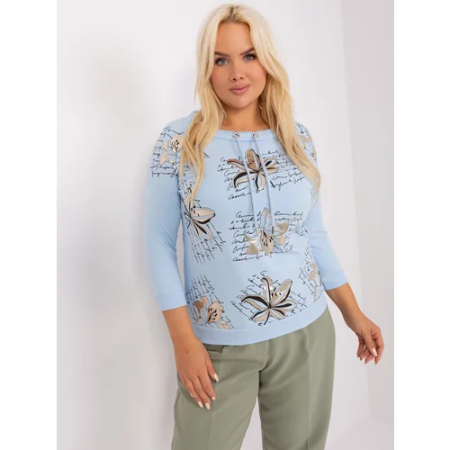 RELEVANCE Blouse-RV-BZ-9073.86-light blue