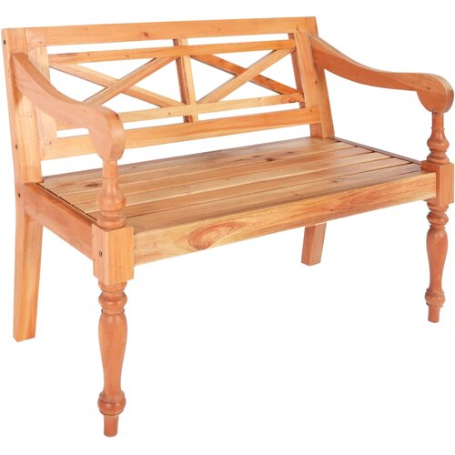 VidaXL Batavia klop 98 cm trden mahagonij svetlo rjava, (20777538) Slike