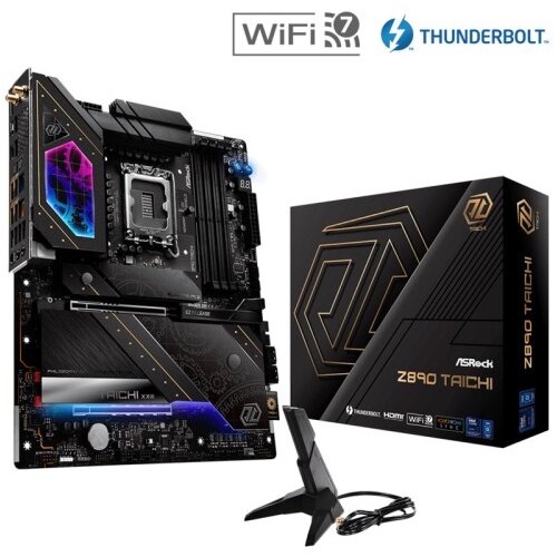 AsRock Z890 Taichi LGA1851 4xDDR5 Wi-Fi gaming RGB ATX osnovna plo&scaron;ča Cene
