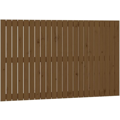  Zidno uzglavlje boja meda 140x3x90 cm masivna borovina Slike