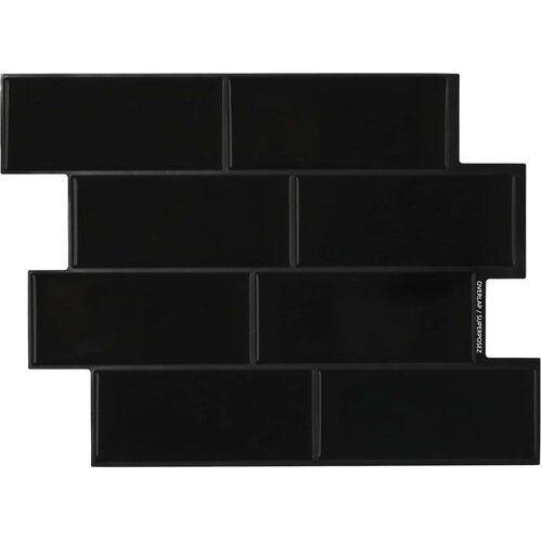  Subway pločica 10 pcs Crna 29 x 21 cm Poliuretan i PET Cijene