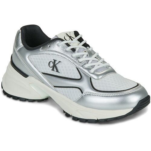 Calvin Klein Jeans Nizke superge HIKE RUNNER LACE UP MESH MIX MET Siva Cene