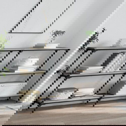 vidaXL Konzolni stol boja hrasta sonome 150x29x75 cm konstruirano drvo Cijene