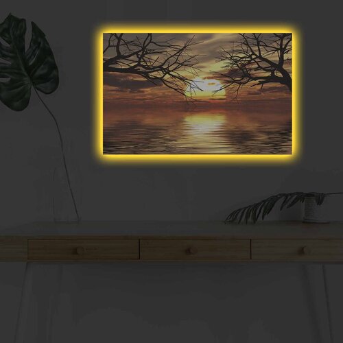Wallity Zidna slika sa LED osvetljenjem 4570DHDACT-145, 45x70 cm Cijene