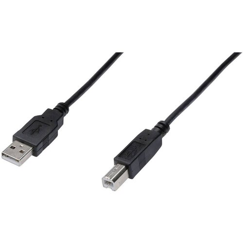 Digitus USB kabel USB 2.0 USB-A utikač, USB-B utikač 5.00 m crna AK-300105-050-S Slike