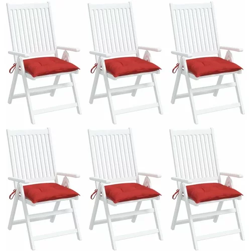  Jastuci za palete 6 kom crveni 50 x 50 x 7 cm od tkanine Oxford