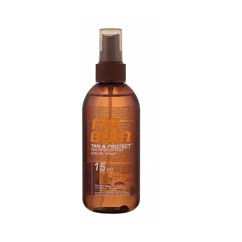 Piz Buin Tan & Protect Tan Intensifying Oil Spray SPF15 olje za telo za pospeševanje zagorelosti 150 ml
