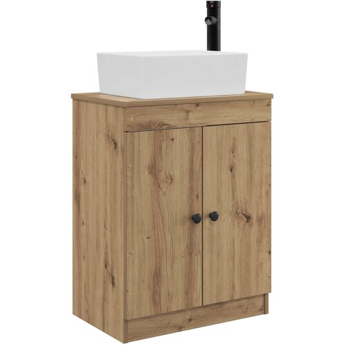 vidaXL Kopalniška omarica s pomivalnikom Artisan hrast 54 x 35 x 83 cm, (5000245255) Cene