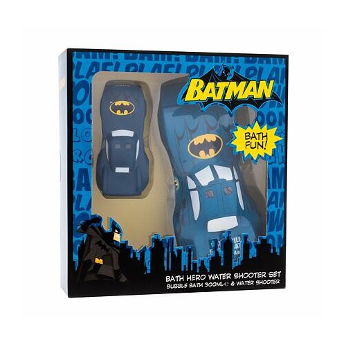 DC Comics Batman Bath Hero Water Shooter Set darilni set penasta kopel 300 ml + vodna pi&amp;scaron;tola 1 kos Slike