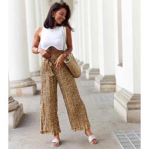 UR/CEO Brown wide pleated pants Berbenno Cene