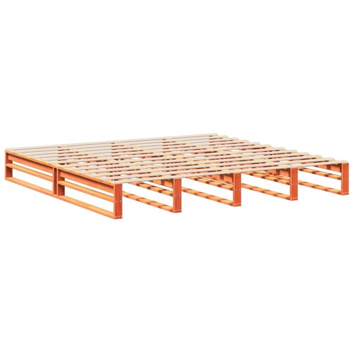 VidaXL Okvir kreveta bez madraca vo&amp;scaron;tano smeđi 200x200 cm od borovine Slike
