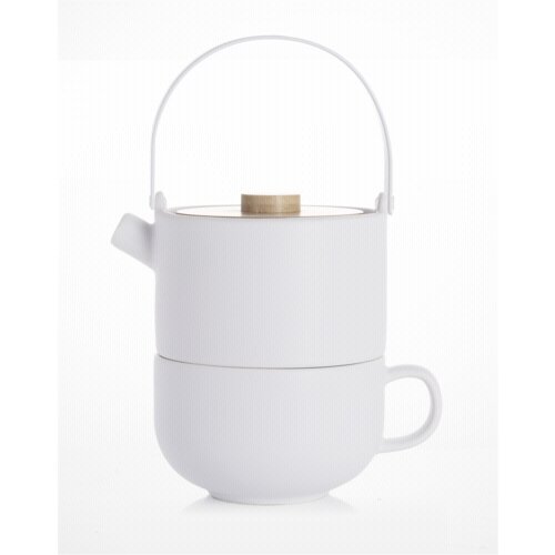 Bredemeijer tea-for-one umea white with bamboo lid 142007 Cijene