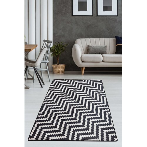 Conceptum Hypnose Tepih Zickzack, 80x150cm, Crno-bijeli Cijene