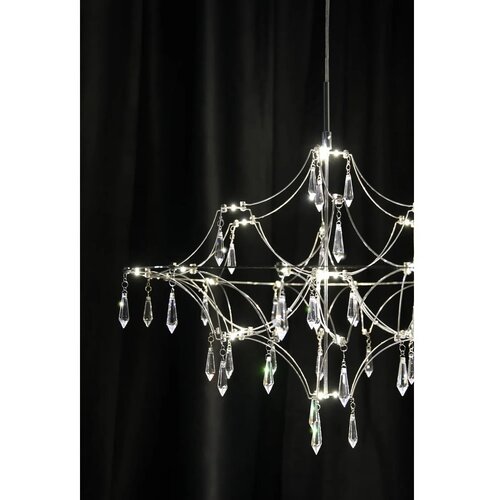 Marksl&amp;ouml;jd 108869 - LED kristalni luster na sajli EFESOS, prigu&amp;scaron;iva, LED/14W/230V, prečnik 60 cm Slike