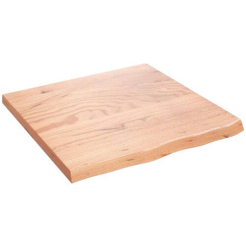 vidaXL Stenska polica svetlo rjava 60x60x4 cm trdna hrastovina Cene