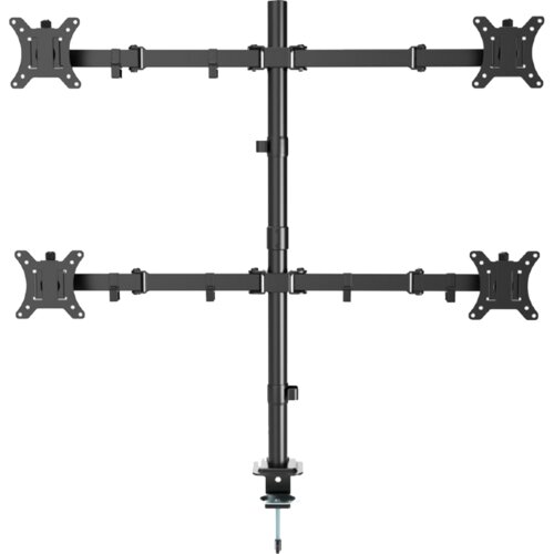  NOSAČ ZA ČETRI MONITORA GEMBIRD MA-D4-01, montaža na stol, (tilting, swivel), 13&amp;rdquo;-32&amp;rdquo;, up to 10 kg Slike