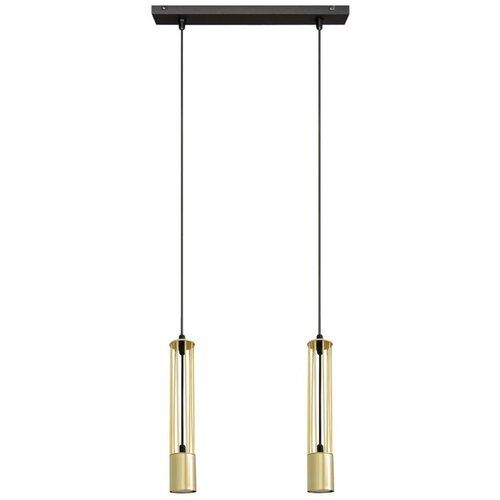  LED luster na sajli BARS, 2xGU10/4,8W/230V, u kombinaciji zlatne i crne boje Cene