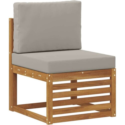  Set vanjskih sofa s jastukom 7 Komad Prirodna i svijetlo siva Slike