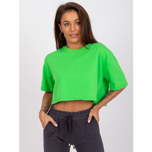 BASIC Feel Good T-shirt-RV-TS-7541.06-light green Cene