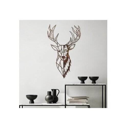 WALLXPERT Dekorativni metalni zidni pribor Rusty Deer 3 Cene