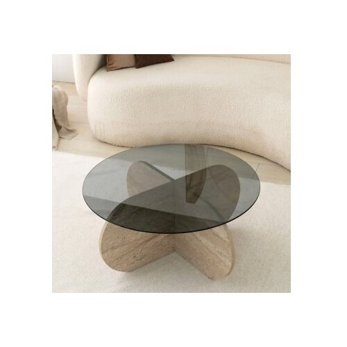 Hanah home Club sto Bubble, 75x35 cm, krem Slike