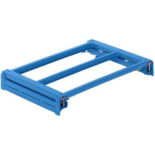 LISTA Izvlečni okvir, ŠxG 1290 x 860 mm, obremenitev police 1000 kg, izvlek 100%, svetlo modra Cene