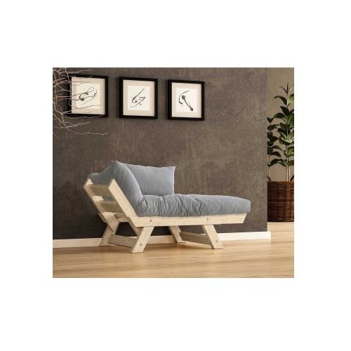 Hanah home Vrtna sofa s jednim sjedi&scaron;tem i jastukom, Prirodna i bijela Cijene