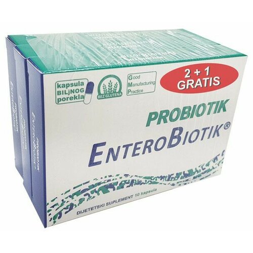 Enterobiotik probiotik 10 kapsula 2+1 gratis Cene
